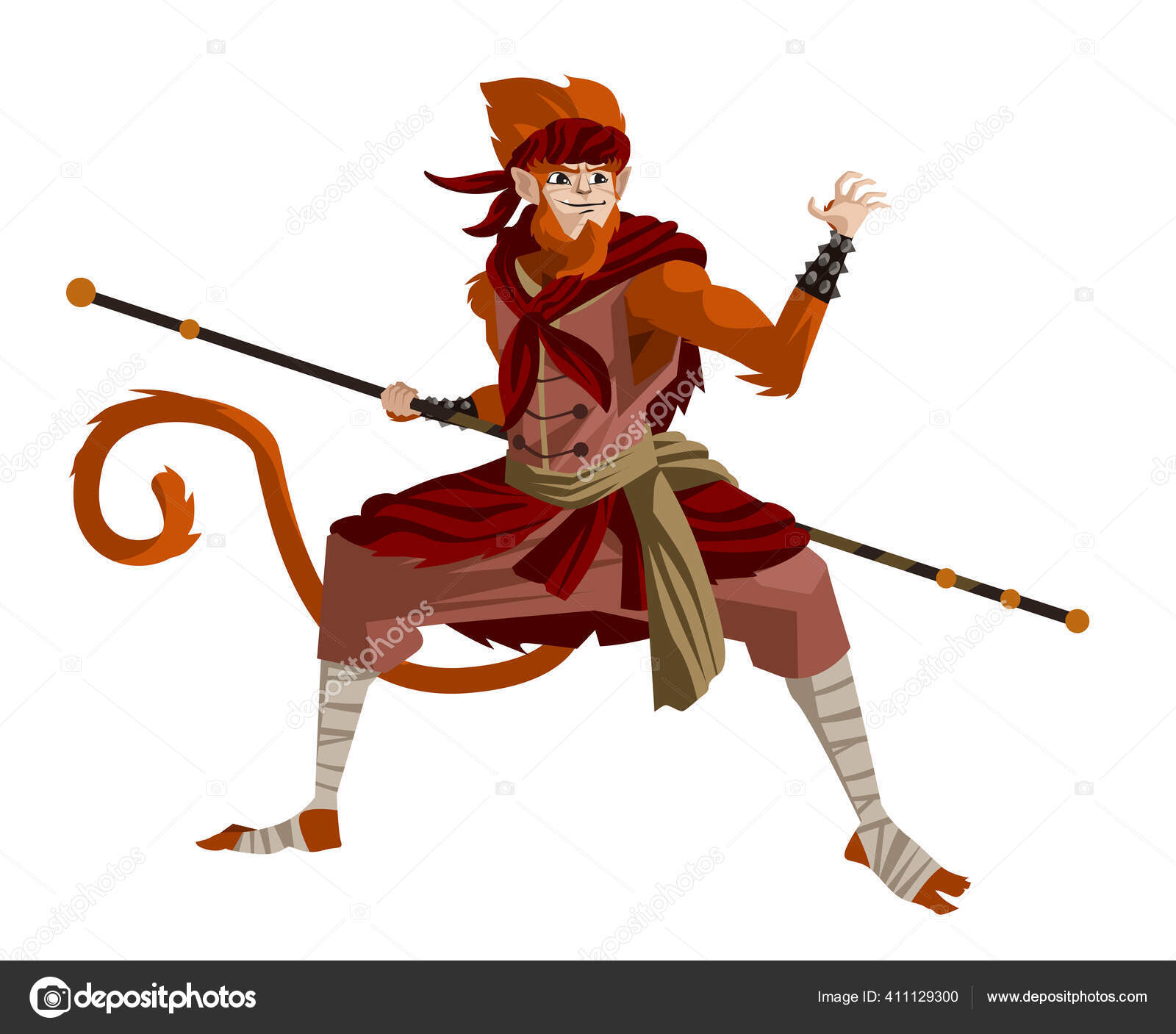 Sun Wukong Monkey King Chinese Mythology Warrior Tale Vector Image By C Matintheworld Vector Stock Sun Wukong Monkey King Chinese Mythology Warrior Tale Vector Image By C Matintheworld Vector Stock