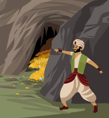 Ali baba ve mağaradaki gizli hazine