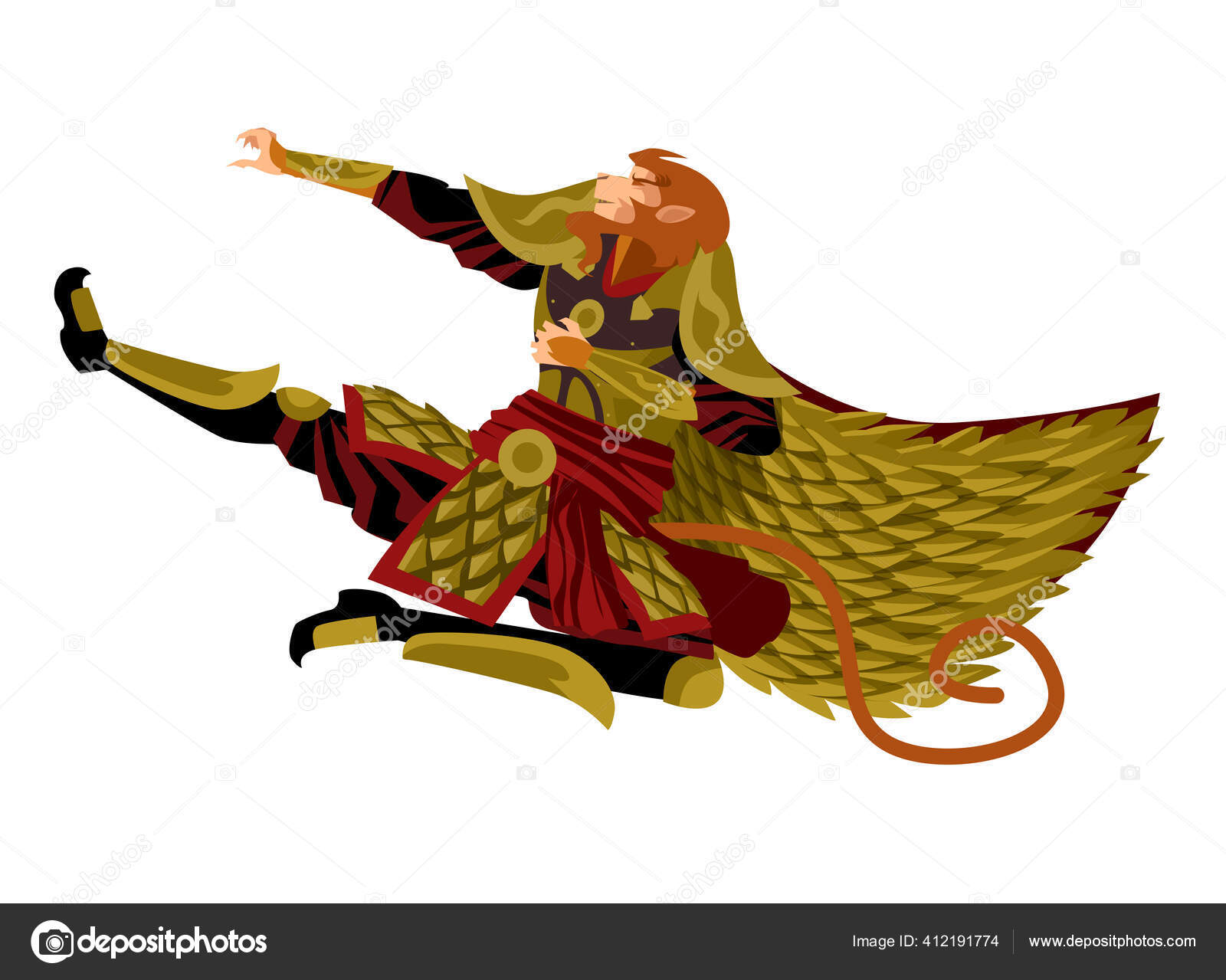 Sun Wukong Monkey King Chinese Mythology Warrior Tale Stock Vector Image By C Matintheworld