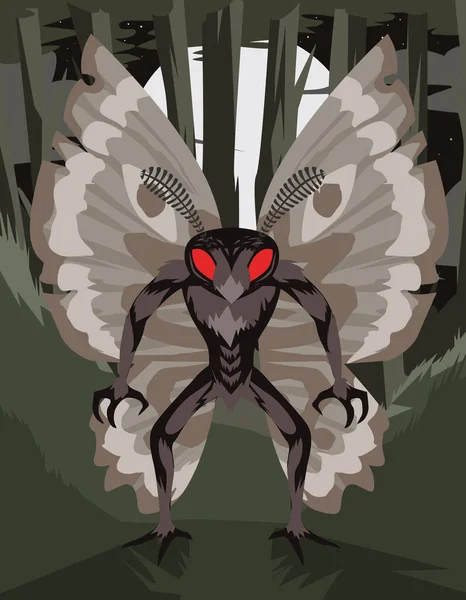 Böcek Adam Monter Ürkütücü Yaratık — Stok Vektör