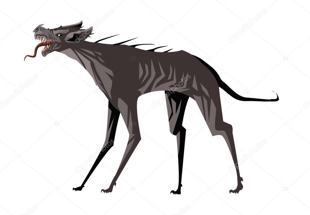 chupacabras vampire hungry monster dog