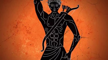 Rhodes heykeli Yunan heykeli ve gemisi