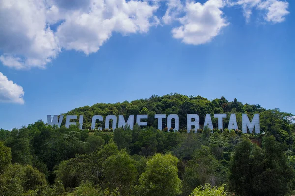 Welcome Batam Sign Batam Island Indonesia — Stock Photo, Image