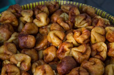 kue tolpit is javanese traditional snack that have unique shape like vagina