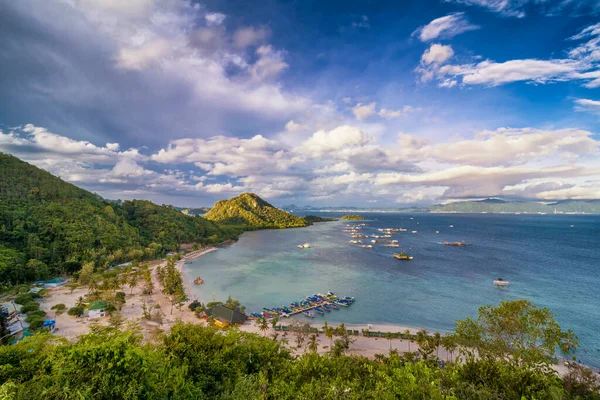 Κόλπος Μια Απογευματινή Θέα Της Παραλίας Sari Ringgung Lampung Ινδονησία — Φωτογραφία Αρχείου