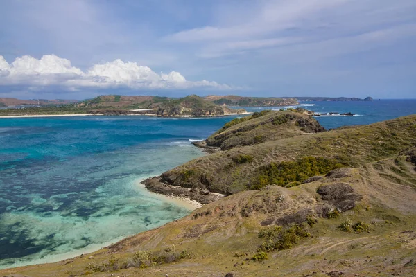 Bukit merese ya da merese hill, tanjung ann beach, kuta mandalika, lombok, Endonezya