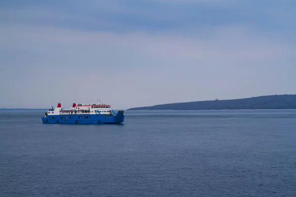 Bateau Ferry Sur Détroit Bali — Photo