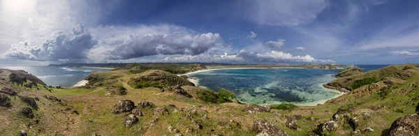 Bukit Merese Nebo Merese Kopec Tanjung Ann Pláž Kuta Lombok — Stock fotografie