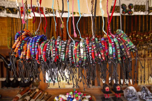 Woven Bracelet Variety Handicraft Sale Sade Village Lombok Indonesia — Stock Photo, Image