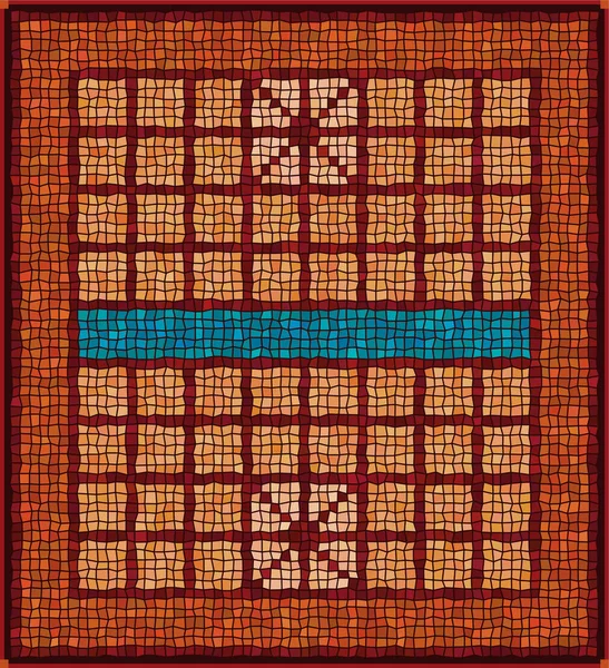 Xiangqi tahtası kırık seramik fayanslardan yapılmış, tarih öncesi tarzı.