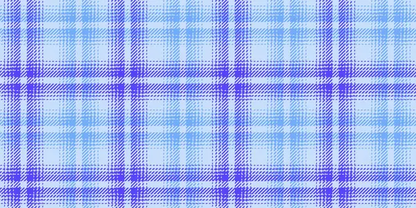 Blauwe Lucht Kleuren Tartan Traditionele Ornament Herhaalbare Patroon Textiel Textuur — Stockvector