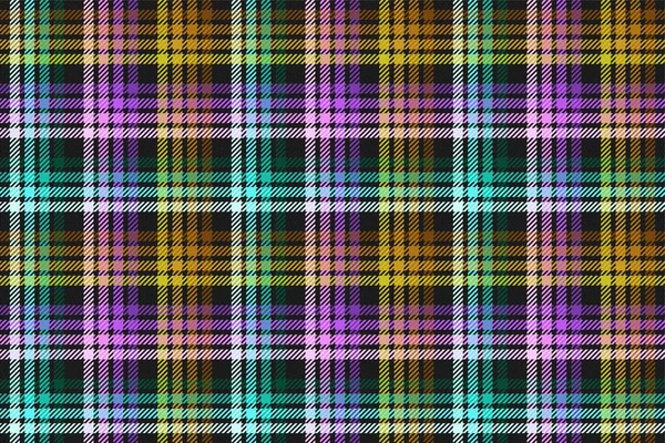 Modern neon cmyk tartan geleneksel klan süslemesi tekrarlanabilir desen, ekose kumaş, masa örtüsü, gömlek, elbise, yatak, battaniye. düzenlenebilir vektör illüstrasyonu