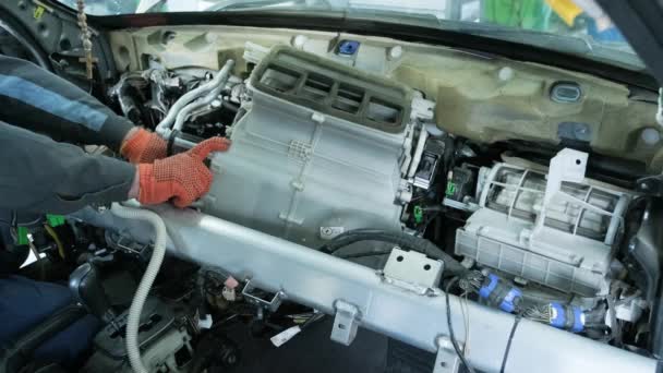 Servicio Coches Verter Anticongelante Motor Equipo Automático Especial Para Reemplazar — Vídeos de Stock