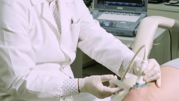 膝の多血小板血漿注入 — ストック動画