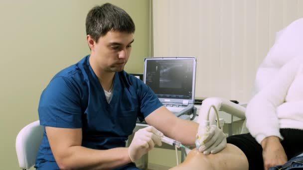 Injeção Plasma Rico Plaquetas Joelho — Vídeo de Stock