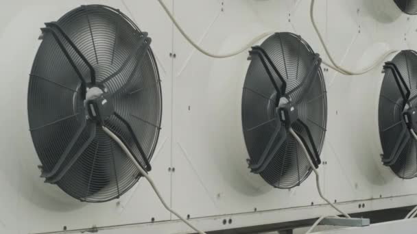 Ventilação Aquecimento Unidades Condicionado Telhado — Vídeo de Stock