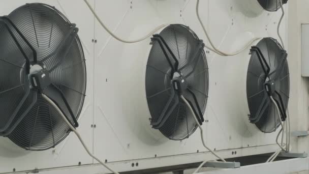 Riscaldamento Unità Ventilazione Condizionamento Aria Sul Tetto — Video Stock