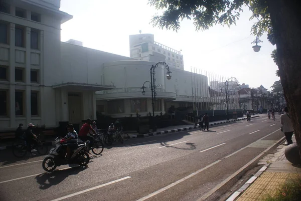 Bandung Indonezja Czerwca 2020 Freedom Building Gedung Merdeka Przy Ulicy — Zdjęcie stockowe