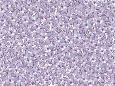 Küçük leylak çiçeklerinden yapılmış mor arkaplan. Vektör İllüstrasyonu. 