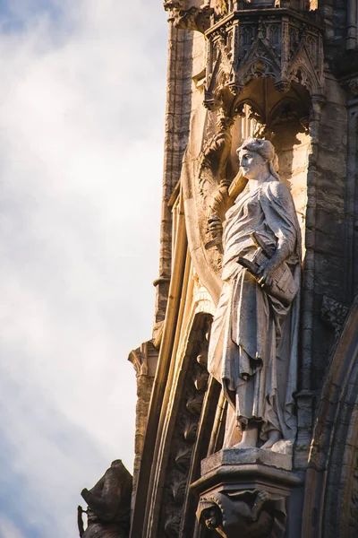 Detalles Monumento Leopoldo Bruselas Bélgica — Foto de Stock