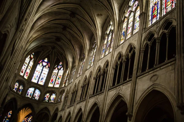 Interior Iglesia Saint Sverin París Francia — Foto de Stock
