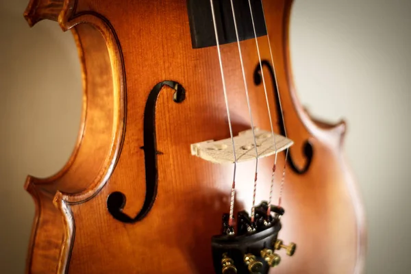 Violino Barroco Fundo Branco — Fotografia de Stock