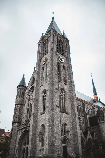 Kyrkan Saint Anthony Padua Socken Eglise Saint Antoine Bryssel Med — Stockfoto