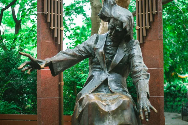 Statue Franz Liszt Sur Place Liszt Ferenc — Photo