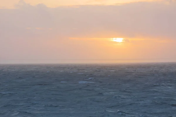 Hdr Ocean Seascape Trafalgar Sul Espanha Durante Pôr Sol — Fotografia de Stock