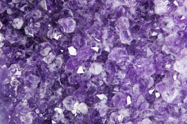 Mor Ametist geçmişi. Violet Kristal Taş makro minerali