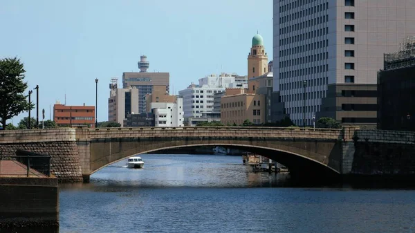 Vecchio Ponte Nella Moderna Città Yokohama Minato Mirai — Foto Stock