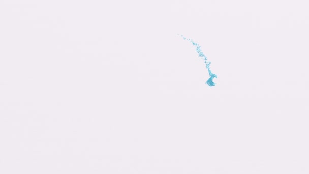 Líneas Curvas Azules Fondo Blanco Animación Abstracta Render — Vídeos de Stock