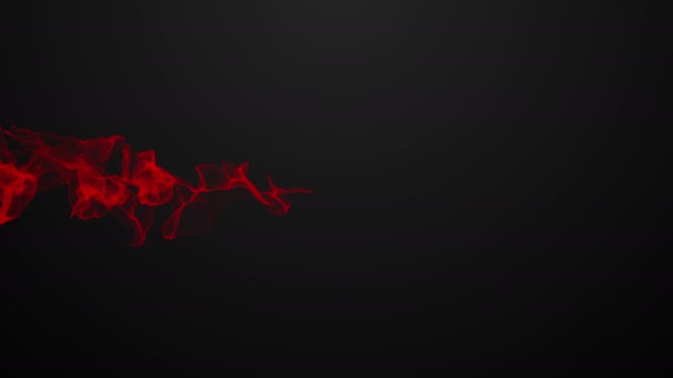 Červená Vlna Abstraktní Animace Návrh Pohybu — Stock video