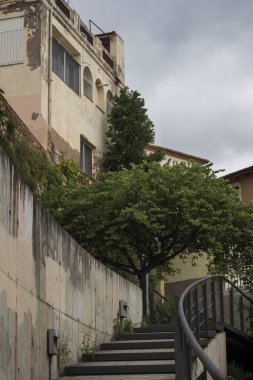 Barcelona 'daki Sant Boi de Llobregat kasabasının eski bahçeleri..