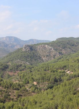 Valensiyalı bir topluluk olan Castellon eyaletinin Lucena del Cid kasabası. İspanya.