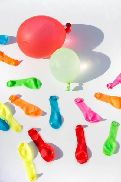 Balões Cheios Água Jogo Infantil — Fotografia de Stock