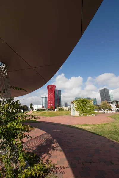 Bâtiment Emblématique Hospitalet Llobregat Hôtel Porta Fira Dans Quartier Granvia — Photo