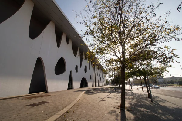 Bâtiment Emblématique Hospitalet Llobregat Destiné Célébrer Des Foires Des Conventions — Photo