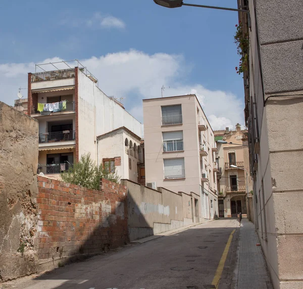 Straße Der Altstadt Von Esparreguera Der Region Baix Llobregat Montserrati — Stockfoto