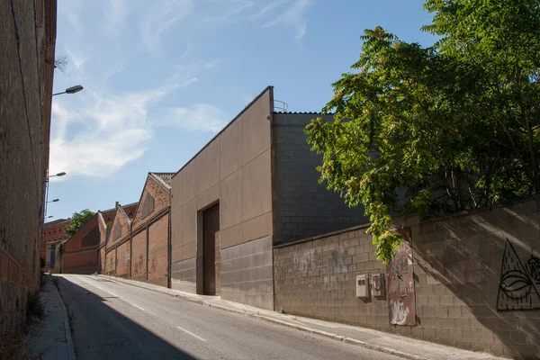 Rua Área Industrial Igualada Região Anoia Barcelona Catalunha Espanha — Fotografia de Stock