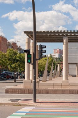 Joan Mir Meydanı, Almeda Bölgesi, Cornella de Llobregat, Baix Llobregat, Barcelona, Katalonya, İspanya.