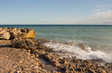 Sitges Plajı, Garraf, Barselona, Katalonya, İspanya