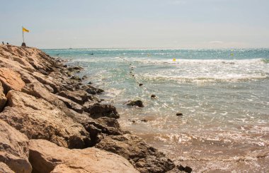 Sitges Plajı, Garraf, Barselona, Katalonya, İspanya