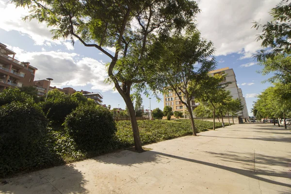 Calle Peatonal Barrio Del Palau San Andrés Barca Barcelona Cataluña — Foto de Stock