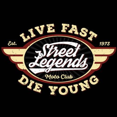 Sokak Efsaneleri - Baskı İçin Klasik Tee Tasarımı