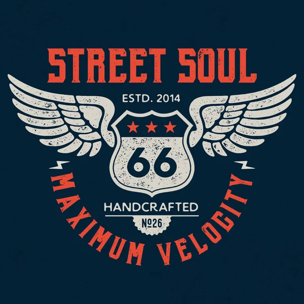 Street Soul Дизайн Печати — стоковый вектор