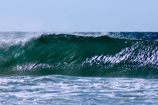 Blue Big Wave Sunny Summer Day — Stock Photo, Image