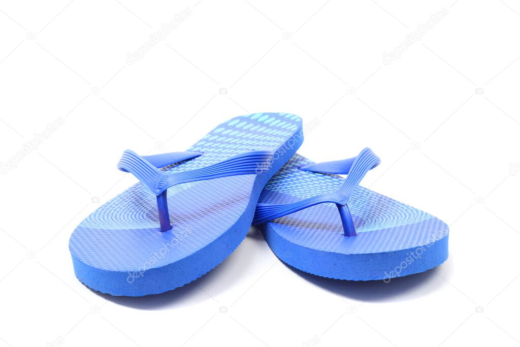 Flip flops, isolated over white, clipping path
