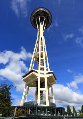 Seattle, WA, ABD 28 Eylül 2019 Seattle 'daki Uzay İğnesi, 1962 Dünya Fuarı için inşa edildi.