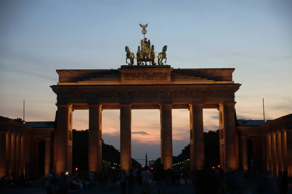 Puerta Brandeburgo Alemán Brandenburger Tor Berlín Alemania — Foto de Stock